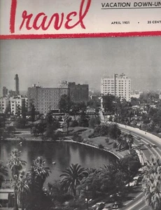 Travel Magazine April 1951 Los Angeles Venice Australia Washington DC - Picture 1 of 2