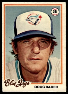 1978 O-Pee-Chee Doug Rader Toronto Blue Jays #166 R186 - Image 1 of 2