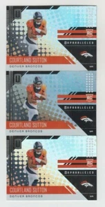 (3) Courtland Sutton 2018 PANINI UNPARALLELED ROOKIE LOT #223 DENVER BRONCOS - Picture 1 of 1