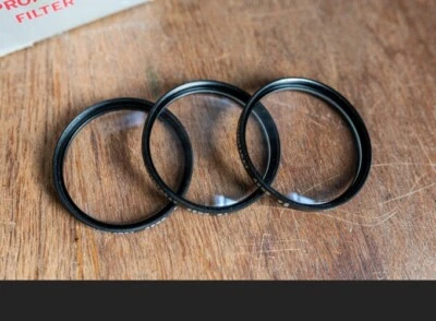 49mm Close-Up Lens Set +1 +2 +4 Glass Lens Filter Japan Quantaray Used - Image 1 of 2