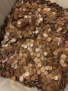 1lb Lots Of Mixed Date Wheat Pennies 1909-1958 OLD U.S. Cents! - Picture 1 of 3