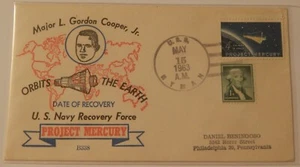 USS Hyman (DD 732) Project Mercury 9 recovery May 15 1963 Gordon Cooper - Picture 1 of 2