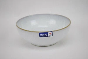 Denby White Speckle Cereal Bowls Stoneware 6.5 In - Picture 1 of 5