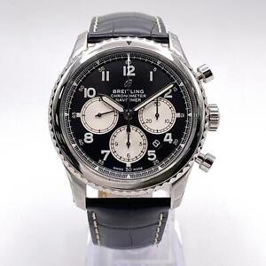 Breitling Navitimer 8 Chronograph Steel Black Dial Automatic Watch AB0117131B1
