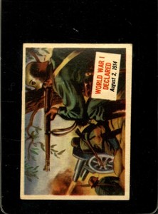 1954 TOPPS SCOOP R714-19 #18 WORLD WAR I DECLARED EX *X46499
