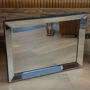 Wandspiegel Facettenschliff Spiegelrahmen elegant Klassisch Maison Hamptons Stil - Bild 1 von 3