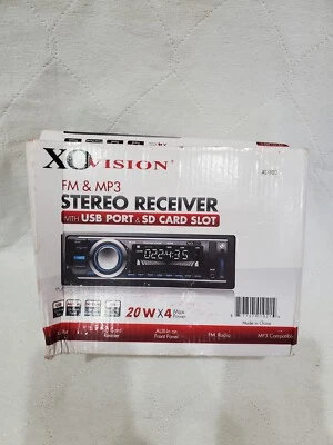 XO Vision XD103: FM & MP3 Stereo Receiver with USB Port & SD Card Slot - Black - Image 1 of 4