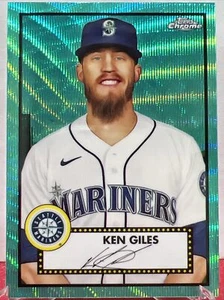 2021 Topps Chrome Platinum Anniversary Aqua Wave Ken Giles - Picture 1 of 4
