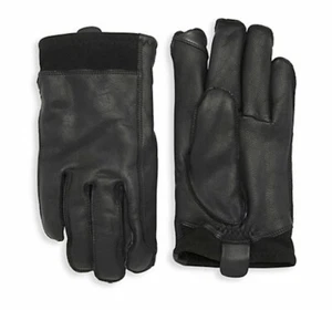 UGG Gloves Tech Smart Gibson Leather Suede Black Medium Touchscreen New $95 - Bild 1 von 11