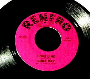 NORTHERN SOUL CROSSOVER 45 LUKE DAY Love Line ORIGINAL RENFRO #40 Near Mint - Picture 1 of 2