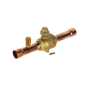 Válvula de bola Danfoss 3/4" conector de soldadura y Schraeder - GBC18S-SCHRAEDER - Imagen 1 de 8