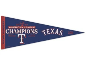 Texas Rangers 2023 American League Champion Premium Wimpel 12" x 30" Made In USA - Bild 1 von 1