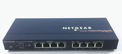 Netgear 8-Port Fast Ethernet Switch Auto 10/100 Mbps FS108 with Power Adapter - Image 1 of 4