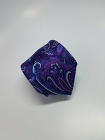 Countess Mara Silk Tie Purple Blue Paisley Floral (1833)