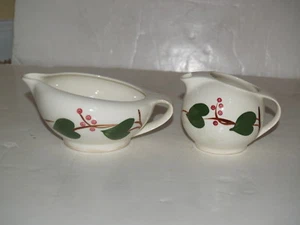 Blue Ridge Pottery Stanhome Ivy Creamer and Gravy/Sauce Boat - Picture 1 of 7