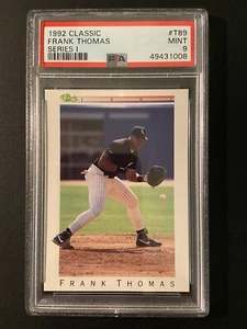 1992 Classic Series 1 Frank Thomas T89 PSA 9 Mint White Sox Blue Jays HOF POP 4 - Picture 1 of 2