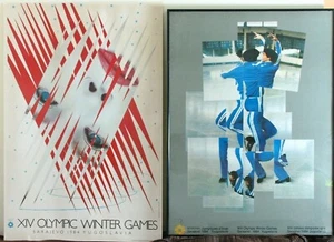 Original 1984 WINTER OLYMPIC GAMES 2 POSTERS David Hockney & James Rosenquist - Picture 1 of 11