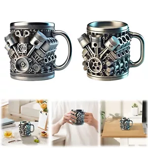 Personalized Stainless Steel Mug,V8 Engines Design Stainless Steel Cup 15oz - Picture 1 of 5