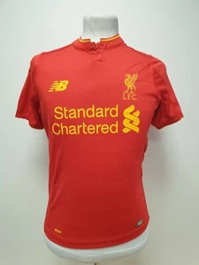 V946 BOYS NEW BALANCE LIVERPOOL FC RED 16-17 S/SLEEVE FOOTBALL SHIRT 13-14 YEARS - Picture 1 of 4