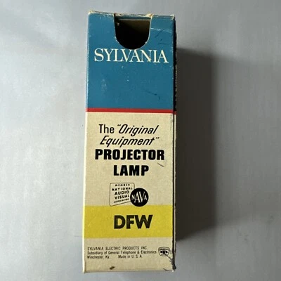 Vintage Sylvania Projector Lamp Blue Top DFW  500 WATT 120 VOLT 25 HRS NOS - Image 1 of 4