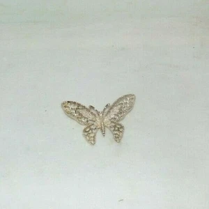 Schmetterling Anstecknadel Brosche Sarah Coventry silberfarben - Bild 1 von 2