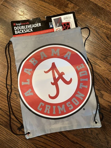 NWT By Logobrands… NCAA Alabama Crimson Tide Double-sided Backsack Backpack Cover