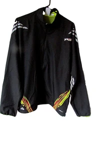 Adidas Men’s Size Large Clima Lite F-50 Windbreaker black stripe Jacket-NWOT - Picture 1 of 7