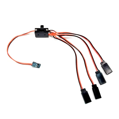 RCP-JRJST 4-way Light/Acc On/off Switch Y Cable 1/10 TRX-4 SCX10 Crawlers - Image 1 of 4