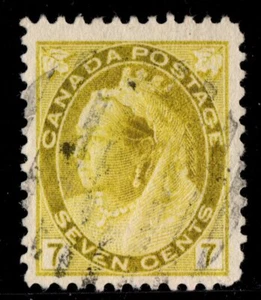 #81 Numeral 7c Canada used well centered - Picture 1 of 2