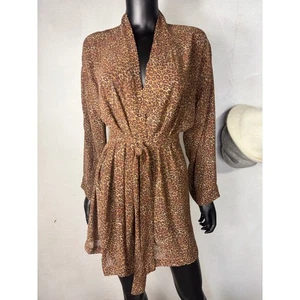Victoria's Secret Leopard Print Dress Kimono One Size Cover Up - Picture 1 of 12