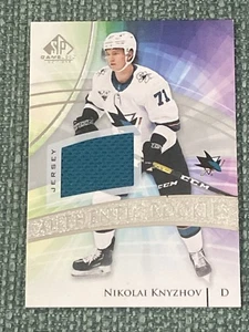 20/21 SP Juego Usado Auténtico ROOKIE JERSEY #128 Nikolai Knyzhov RC 🔥 - Imagen 1 de 2