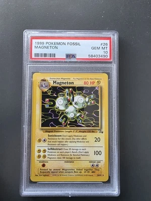 1999 Pokémon Fossil Magneton Psa 10 - Image 1 of 2