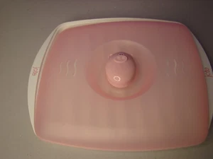 Joie Oink Oink Pig Piggy Microwave Bacon Tray Pink White 8.5" x 10.5" - Picture 1 of 10