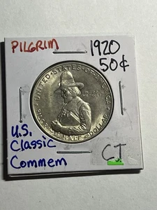 1920 Pilgrim Commemorative Half Dollar 50C Uncirculated BU UNC Nice Strike - Picture 1 of 4