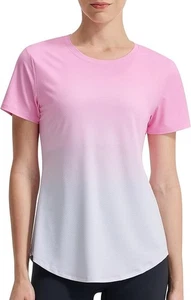 Damen UPF 50+ Sonne UV Schutz Shirt Kurzarm Schnelltrocknend Schwimmen Rash Guard L - Bild 1 von 5