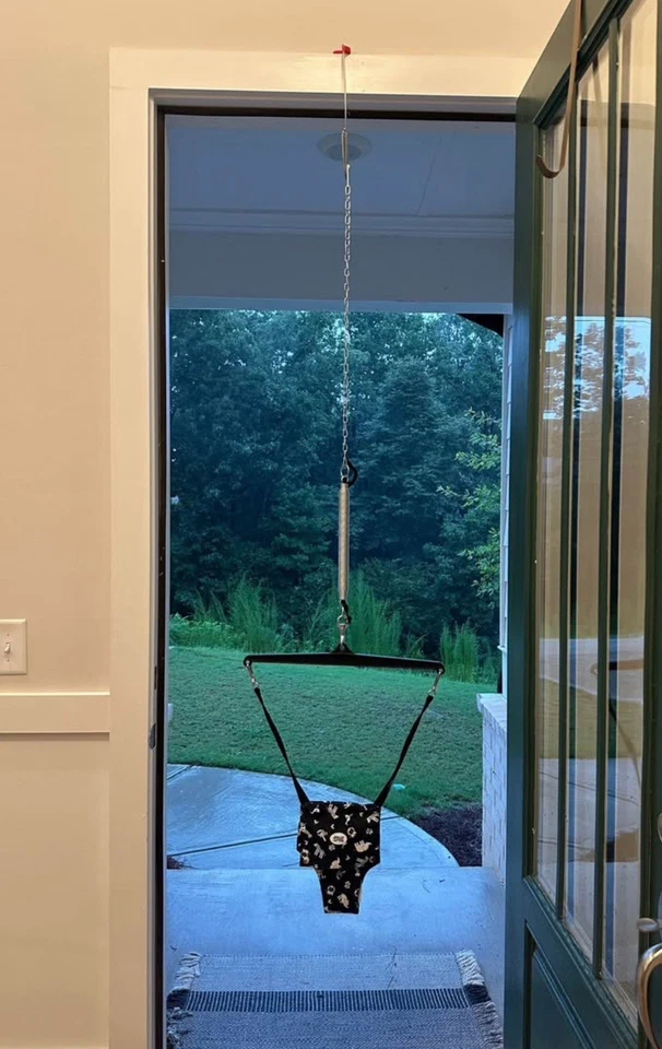 Jolly Jumper bebê exercitador com braçadeira de porta mola pula-pula - Imagem 1 de 2