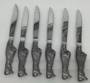 Juego de 6 cuchillos para carne Bull de carga vintage hechos en Japón - Imagen 1 de 10