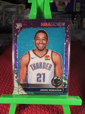 2019-20 Panini NBA Hoops Premium Stock Purple Disco Prizm Andre Roberson #134 - Image 1 of 4