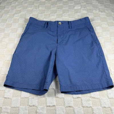 Southern Tide Men's Blue Seer Sucker Shorts W32 - Image 1 of 4