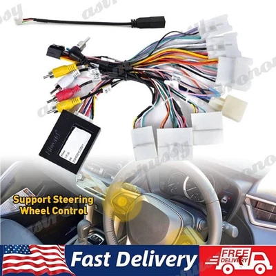 For Toyota Car Stereo Radio Power Harness Cable Wire Adapter Support JBL AMP US Foto 1 de 4