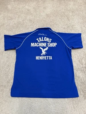 Camisa de trabajo vintage años 70 King Louie puntada de cadena abotonada talla XL Foto 1 de 4