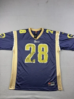 Camiseta Nike St Louis Rams Juvenil Extra Grande Azul Marshall Faulk #28 NFL Fútbol Foto 1 de 4