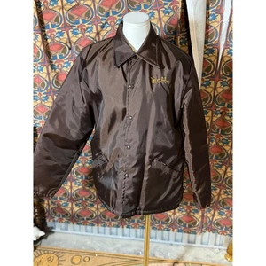 Vintage Neff Camp Resort Jacket Brown Embroidered Bobbi Deer Run Size M - Picture 1 of 4