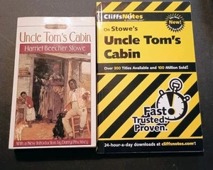📚 Uncle Tom's Cabin By Harriet Beecher Stowe & Cliff Notes Paperback ~Like New! - Picture 1 of 9