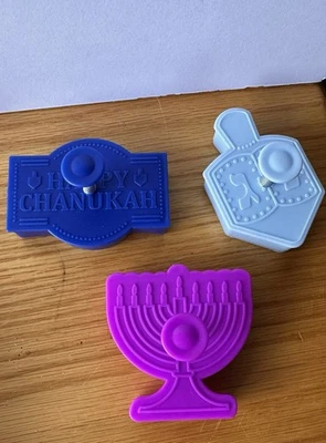 Juego de 3 cortadores de galletas Hannakuh Pie Foto 1 de 2