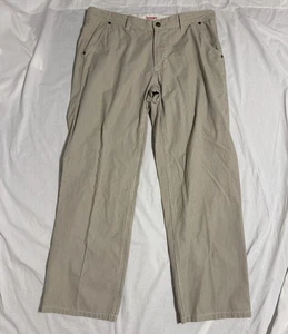 Pantalones deportivos informales rectos de Murano para hombre 36x30 color tostado a rayas 100 % algodón - Imagen 1 de 11