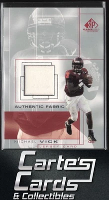 Michael Vick 2001 SP Game Used #MV Authentic Fabric Virginia Tech Rookie Relic - Image 1 of 2