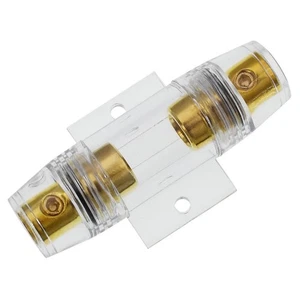 Dynavox Soporte para Fusibles de Cristal 10x38mm Coche HiFi Soporte de Fusible - Imagen 1 de 4