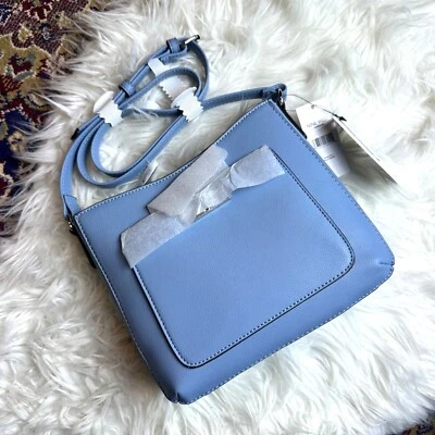 NWT Nine West Harmon Crossbody Bag Pale Blue Square Y2K Preppy Chic Classic - Image 1 of 4