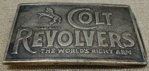 Vintage Limited Edition Colt Revolvers Brass Belt Buckle